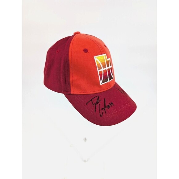 NBA Utah Jazz Hat Red Signed #33 Tyler Cavanaugh #34 Ekpe Udoh Snapback 2018-19 - Picture 6 of 14